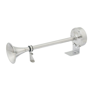 Marinco 10017XL 24V Single Trumpet Electric Horn, Stainless Steel, 118 dB(A)
