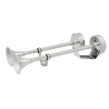 Marinco 24V Dual Trumpet Electric Horn - 123 dB(A) Stainless Steel