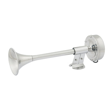 Marinco 12V Compact Single Trumpet Electric Horn - Stainless Steel