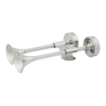 Marinco 12V Compact Dual Trumpet Electric Horn, 110dB – USCG Compliant