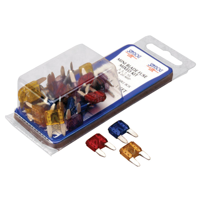 Sea-Dog ATM Mini Blade Style Mixed Fuse Kit, 30-Piece Set