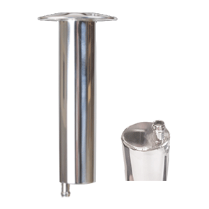 Lee's Tackle Heavy Duty 0-Degree Stainless Steel Rod Holder, 11" – Made in USA
