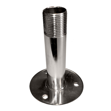 Sea-Dog Fixed Antenna Base, 4-1/4 in., 1 in.-14 Thread, 304 Stainless Steel