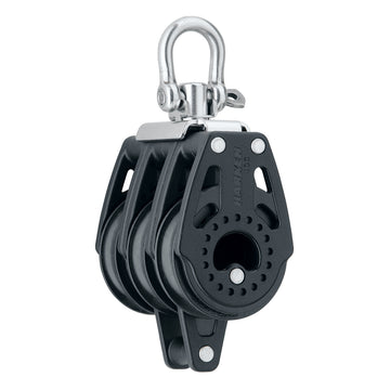 Harken 40mm Carbo Air Triple Swivel Block with Becket, 660kg Max Load