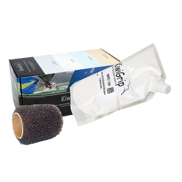KiwiGrip Non-Skid Deck Coating, White 1 Liter Pouch with Roller