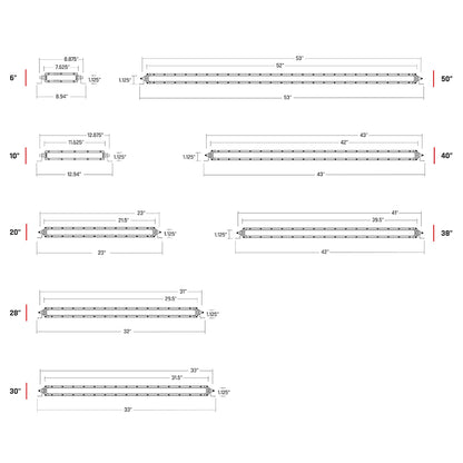 RIGID Industries SR-Series PRO 6" Diffused LED Light Bar, 4752 Lumens