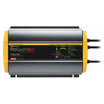 ProMariner ProSportHD 20 Gen 4 On-Board Marine Battery Charger, 20A, 2-Bank