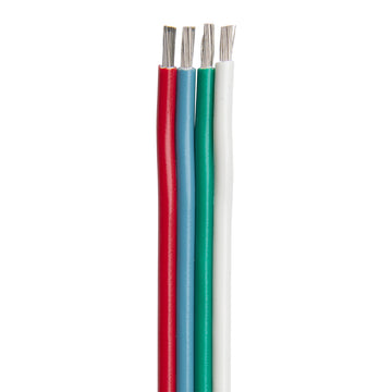 Ancor Flat Ribbon Bonded RGB Cable, 16/4 AWG, 100'