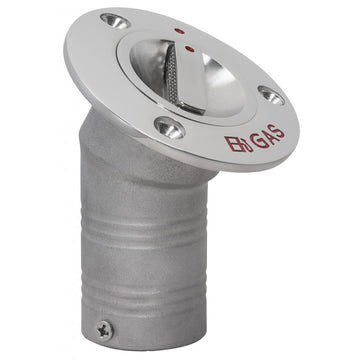 Whitecap EPA Pull-Up Deck Fill, 30° Angled, 1-1/2" Gas, 316 Stainless