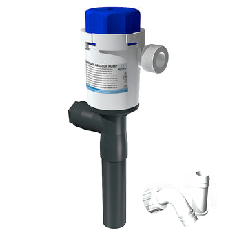 Albin Group Cartridge Aerator Pump, 1100 GPH, 12V – Straight Intake