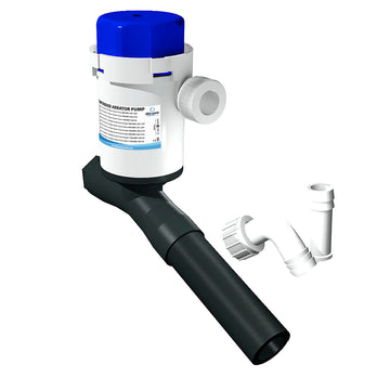 Albin Pump Cartridge Aerator Pump, 1100 GPH, 12V, Angled – 2-Year Warranty