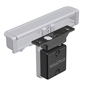 Southco Polar Magnetic Deadbolt Latch, Plastic, Satin