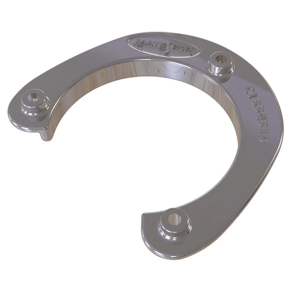 Mate Series Stainless Steel Rod & Cup Holder Backing Plate, Round, 3-3/4" Holes