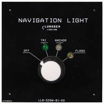 Lunasea Lighting Tri/Anchor/Flash Fixture Switch, 12VDC with LED Indicators