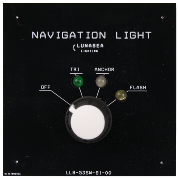Lunasea Lighting Tri-Color Navigation Light Switch, 12V