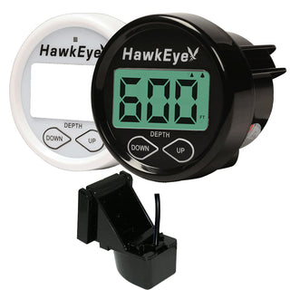 HawkEye DepthTrax 2BX In-Dash Digital Depth & Temp Gauge, 2" - Transom Mount