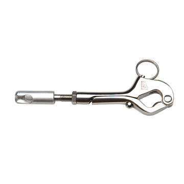 C. Sherman Johnson LS-3100 Over Center Gate Hook with Splice Eye, Marine-Grade