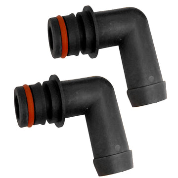Johnson Pump KlickTite Port Connector, 90 Degree, 3/4" Hose