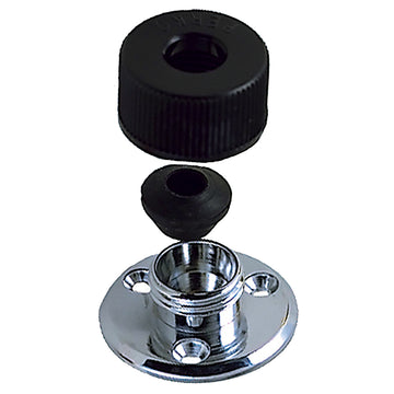Perko Watertight Deck Seal Cable Outlet, 5/16" Cable, Chrome Plated Brass