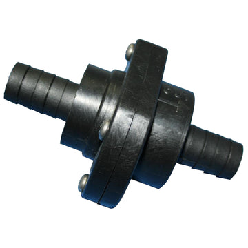 T-H Marine Double Barb Inline Scupper Check Valve, 3/4" - Black