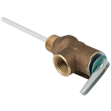 Whale Marine Temp & Pressure Relief Valve, 1/2" NPT, 100 PSI