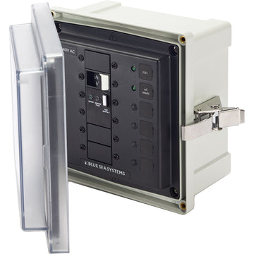 Blue Sea Systems 3120 SMS Panel Enclosure, 240V AC / 50A ELCI Main