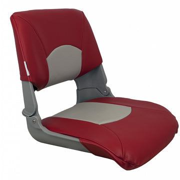 Springfield Marine Skipper Standard Fold Down Seat, Grey/Red