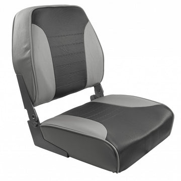 Springfield Marine Economy Folding Boat Seat, Grey/Charcoal