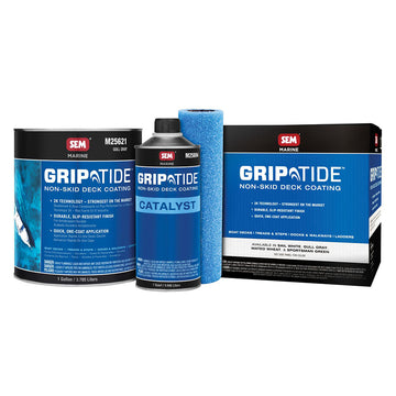 SEM GripTide™ Non-Skid Deck Coating Kit, Gull Gray – Durable Urethane