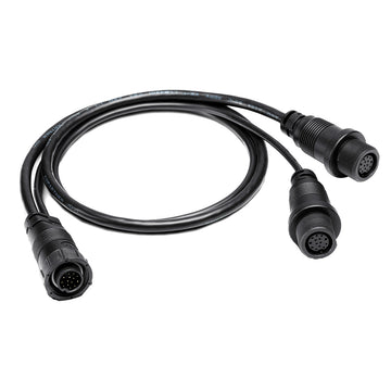 Humminbird 14 M ID SIDB Y Splitter Cable for SOLIX/APEX, 30"