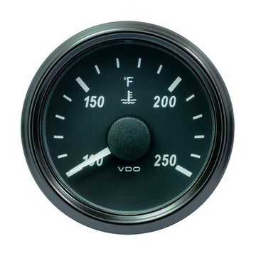 VDO SingleViu 52mm Water Temperature Gauge, 250°F, 450-30 Ohm