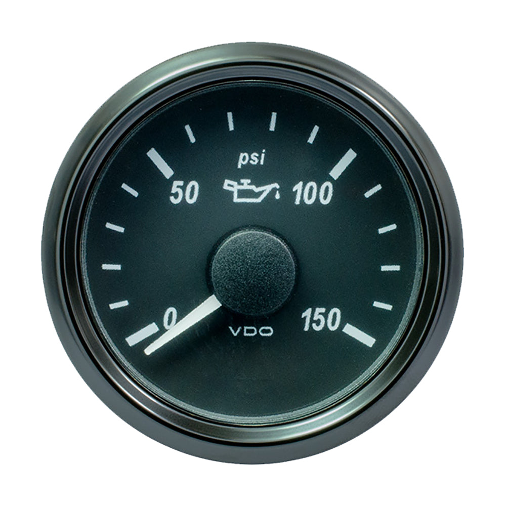VDO SingleViu 52mm Oil Pressure Gauge, 150 PSI – Analog & CAN Bus