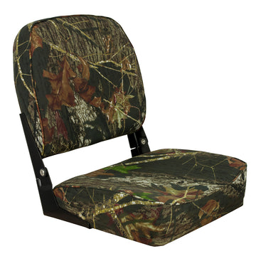 Springfield Marine Economy Folding Boat Seat, Mossy Oak Break-Up Camo
