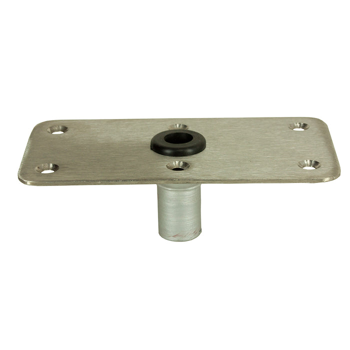 Springfield Marine KingPin 4 in. x 8 in. Rectangular Stainless Steel Boat Seat Base