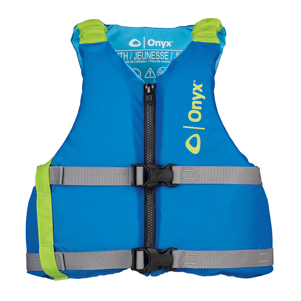 Onyx Outdoor Youth Universal Paddle Vest, Blue, USCG & Transport Canada Approved