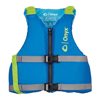 Onyx Outdoor Youth Universal Paddle Vest, Blue, USCG & Transport Canada Approved