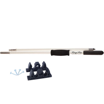 Panther 8 ft. King Pin Anchor Pole, 2-Piece, White