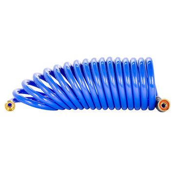 Camco 20-Foot Self-Coiling Hose with Brass Fittings