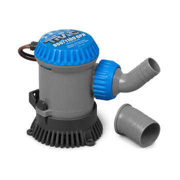 TRAC Outdoors 12V Non-Automatic Bilge Pump, 800/1100 GPH