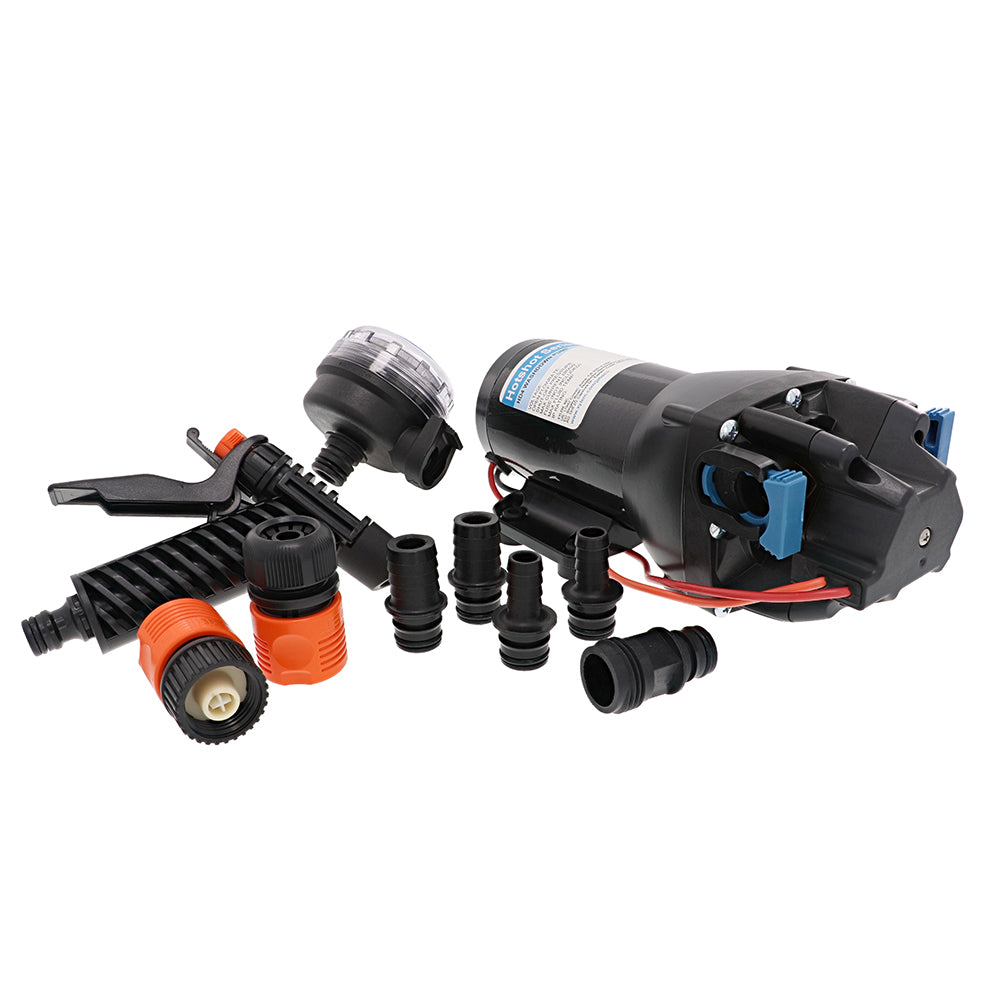 Jabsco Q401J-118N-3A HotShot HD4 Washdown Pump, 12V, 4 GPM, 60 PSI