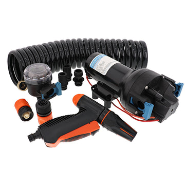 Jabsco HotShot HD6 Washdown Pump Kit, 12V, 6 GPM, 70 PSI, IPX6 Rated
