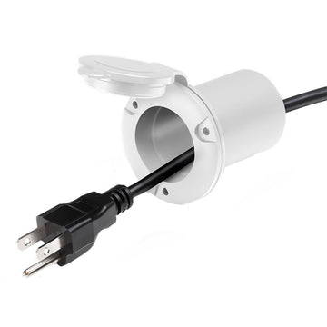 Guest 150PHW AC Universal Plug Holder - Watertight White Cover