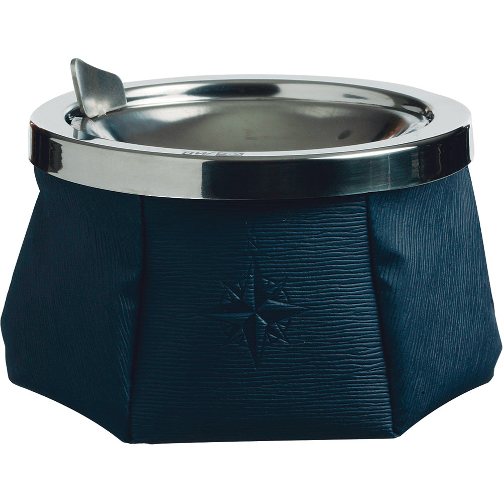 Marine Business Windproof Ashtray w/ Lid - Navy Blue