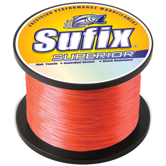 Sufix Superior Neon Fire Monofilament - 6lb - 2155 yds