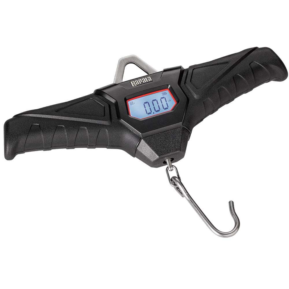 Rapala 100lb Digital Fishing Scale, Dual Screen with Temp