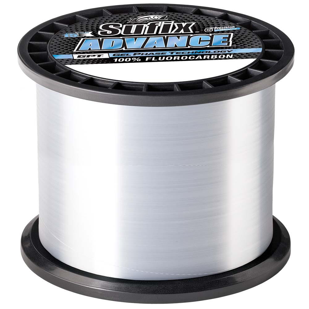 Sufix Advance Fluorocarbon Fishing Line, 10lb Clear 1200 Yds