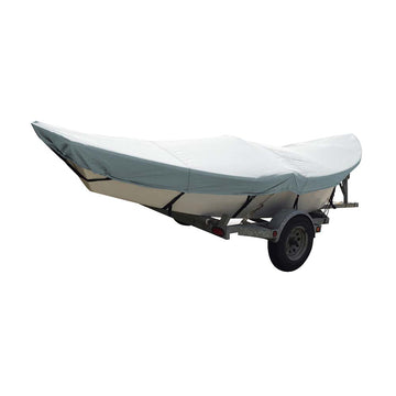 Carver by Covercraft Poly-Flex II Styled-to-Fit Boat Cover, 16 ft. Drift Boat, Grey