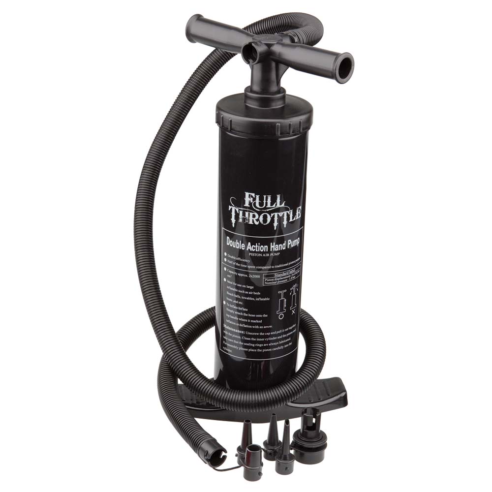 Full Throttle Dual Action Hand Pump, 14 PSI – Black