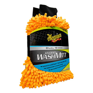 Meguiar's Hybrid Wash Mitt, Dual-Sided Plush Microfiber for Wash & Wax