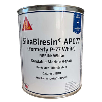 Sika SikaBiresin AP077 Polyester Filler and Fairing Compound, White, 1 Gallon